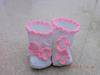 Handmade baby booties socks shoes