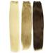 Straight clip-on hair extension