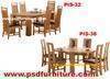 Dining room furniture wooden table solid oak wood