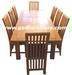 Dining room furniture wooden table solid oak wood