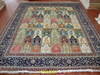 Hand knotted pure silk carpet, silk rug, Persian and Turkish designs