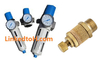 Pneumatic cylinder, valve, fitting