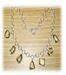 Sterling Silver 925 Jewelry Necklace with semi precious gemstones