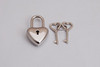 Stainless Steel Padlock With Heart Shape