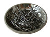 Nails, umbrella head roofing nails, common round wire nails