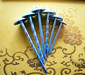 Nails, umbrella head roofing nails, common round wire nails