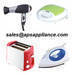 Hair dryer, toaster, sandwich maker, electric iron, steam iron, hair drier