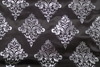 FH16018 Black-out curtain fabric Silver printing stamp