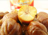 Organic peeled roasted chestnut