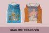 Sublimation offset heat transfer papers