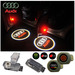 2XLatest LED Car door laser projector ghost Logo Shadow light for Audi