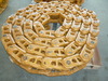 Track chains for earthmoving equipment