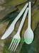 Disposable biodegradable PLA cutlery