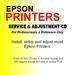 Epson Printers Service & Adjustment Cd