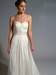 Strapless simple wedding dress features in great chiffon