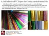 PVC self-adhesives papers for coating on curtain poles and wallpapers
