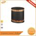 Oval wrapping room black single layer trash can, indoor waste recyclin