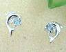 Silver Earings with Cubic Zirconia