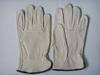 Protective glove, working leather glove