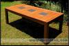 Teak Dining Outdoor Table with Granite Tile
