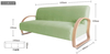 1501 sofa set with bent wood frame