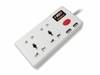 USB power strip with Euro socket and universal socket