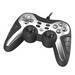 PC double vibration game controller with metal faceplate