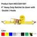 WDCS041001 4 20000lbs heavy duty ratchet straps