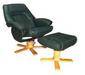 Leather Leisure Chair and Ottoman