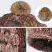 Jacquard straight needle knit hats gorro invierno slouch women cap wit