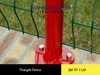 Galvanized and pvc coated triangle fencing