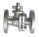 2pc stainless steel flange ball valve with top plate
