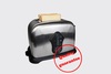 New Arrival Household Stainless Steel 2 Slices Toaster Bread Toast Mac