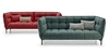 Modern living room furniture leather sofa