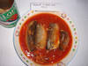 Canned sardine, mackerel in tomato sauce or natural oil