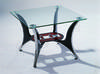 Metal glass coffee table-A055