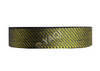 Polyester metallic webbing with silver yarn