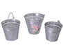 Large galvanized oval bucket, galvanized bucket, galvanized steel tub