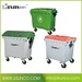 Plastic dustbins with 4 wheels and 2 wheels