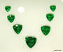 Diamonds, green garnet, tanzanite