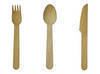 Wooden disposable cutlery