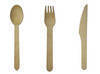 Wooden disposable cutlery