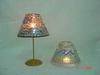 Stained glass, candle, glass lamp shade, glass ball