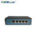 YINUOLINK 5*10/100/1000M DIN Rail Industrial Ethernet Switch With Dyna
