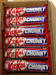 Maltesers/Kitkat, Mars, Snickers, Twix, Nutella, and Bounty, M&Ms Pean