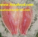 Frozen tilapia fish fillets