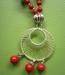 Tibet Silver and Red  Beads Neckless