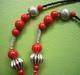 Tibet Silver and Red  Beads Neckless