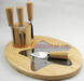 4pcs Cheese Knives with Block and Cutting Board