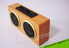 Wooden TF (no need transform) /SD/USB/MMC mini speaker